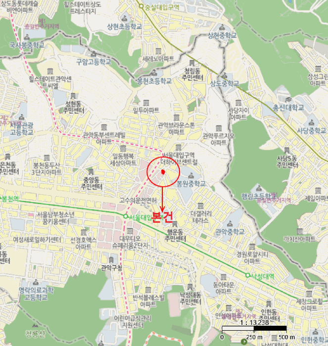 서울 관악구 봉천동 상가,오피스텔,근린시설 경매 물건 사진 3 · 2025타경102601