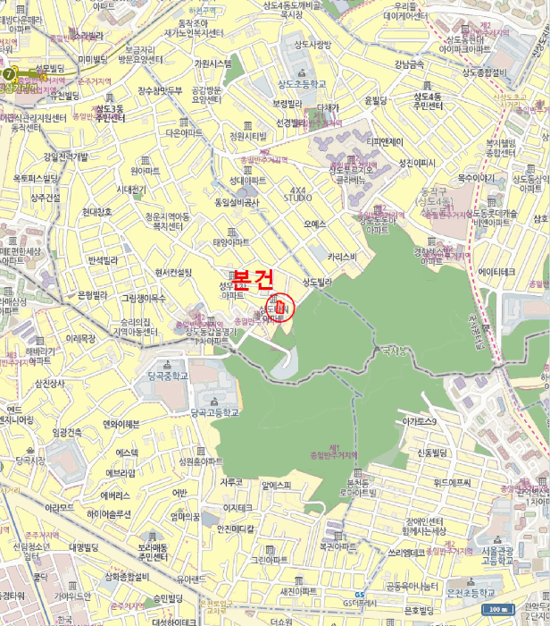 서울 동작구 상도동 대지 경매 물건 사진 5 · 2025타경103347