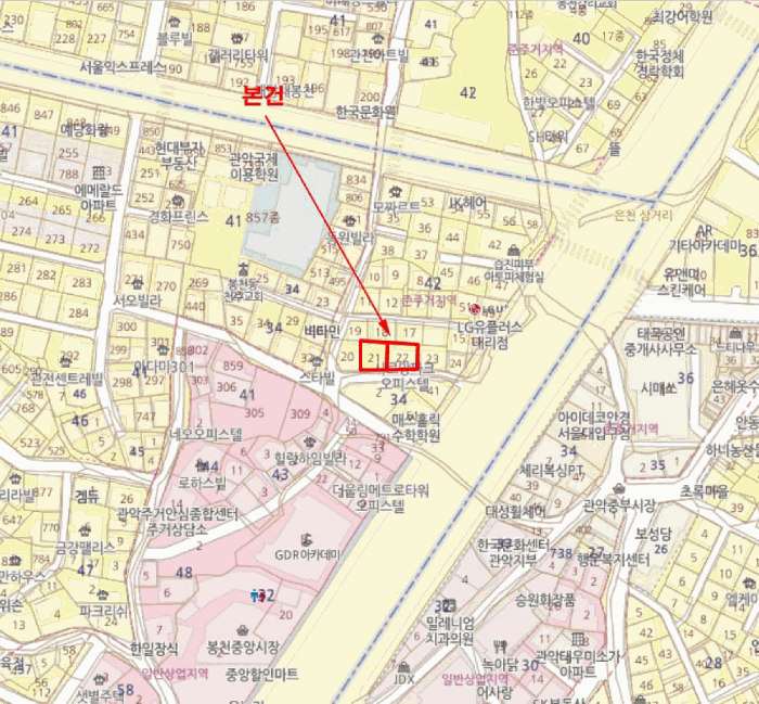 서울 관악구 봉천동 상가,오피스텔,근린시설 경매 물건 사진 2 · 2025타경103744