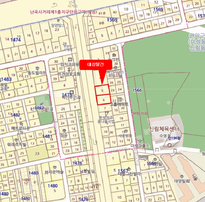 서울 관악구 신림동 상가,오피스텔,근린시설 경매 물건 사진 3 · 2025타경103841