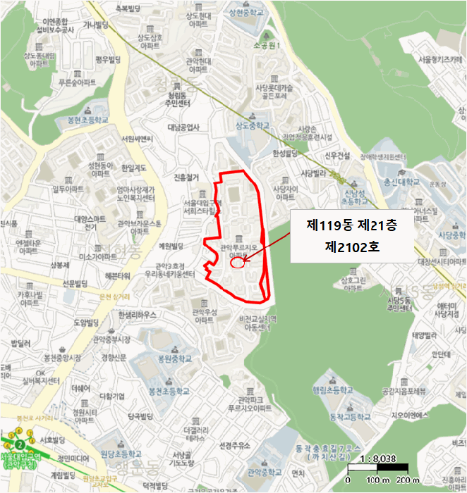 서울 관악구 봉천동 아파트 경매 물건 사진 3 · 2025타경103878