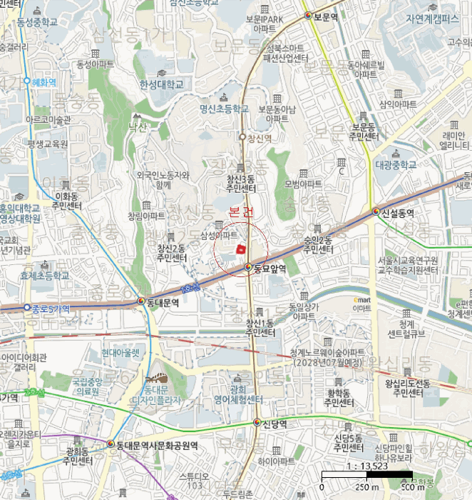 서울 종로구 창신동 상가,오피스텔,근린시설 경매 물건 사진 4 · 2025타경103939