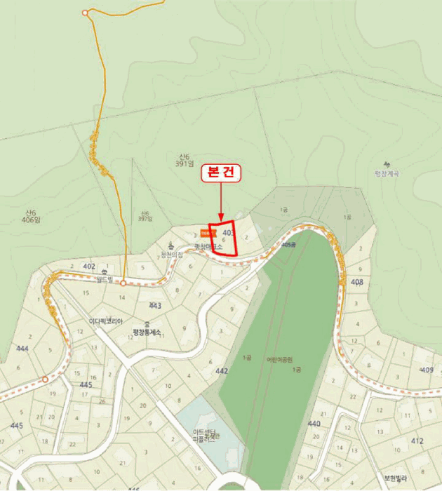 서울 종로구 평창동 대지 경매 물건 사진 4 · 2025타경2140