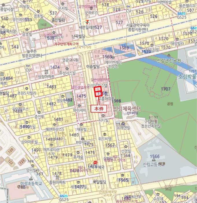 서울 관악구 신림동 상가,오피스텔,근린시설 경매 물건 사진