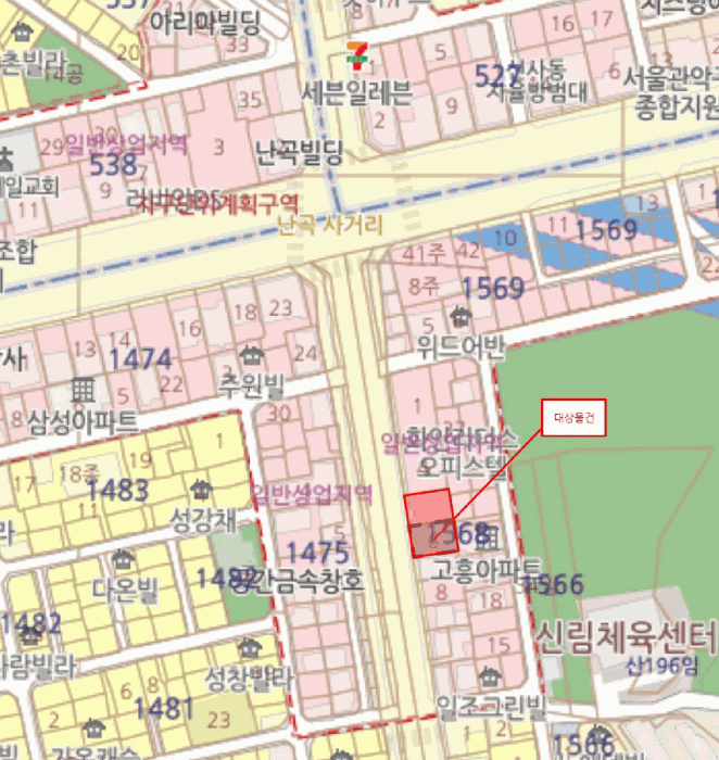 서울 관악구 신림동 상가,오피스텔,근린시설 경매 물건 사진 2 · 2026타경100822
