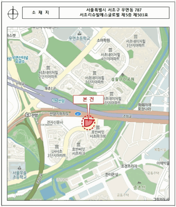서울 서초구 우면동 상가,오피스텔,근린시설 경매 물건 사진 3 · 2026타경100869
