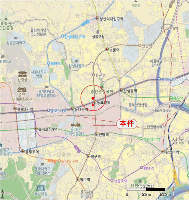 서울 종로구 창신동 상가,오피스텔,근린시설 경매 물건 사진 4 · 2026타경101107