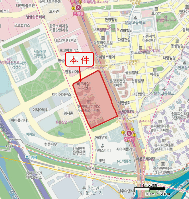 서울 송파구 문정동 상가,오피스텔,근린시설 경매 물건 사진 2 · 2026타경50347