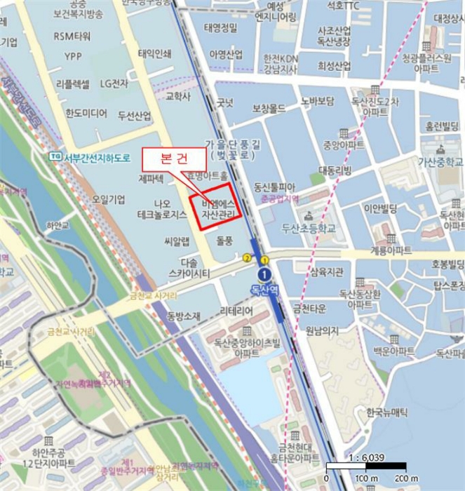 서울 금천구 가산동 공장/지식산업센터 경매 물건 사진 5 · 2024타경3845