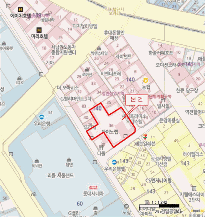 서울 금천구 가산동 오피스텔 경매 물건 사진 2 · 2025타경11916