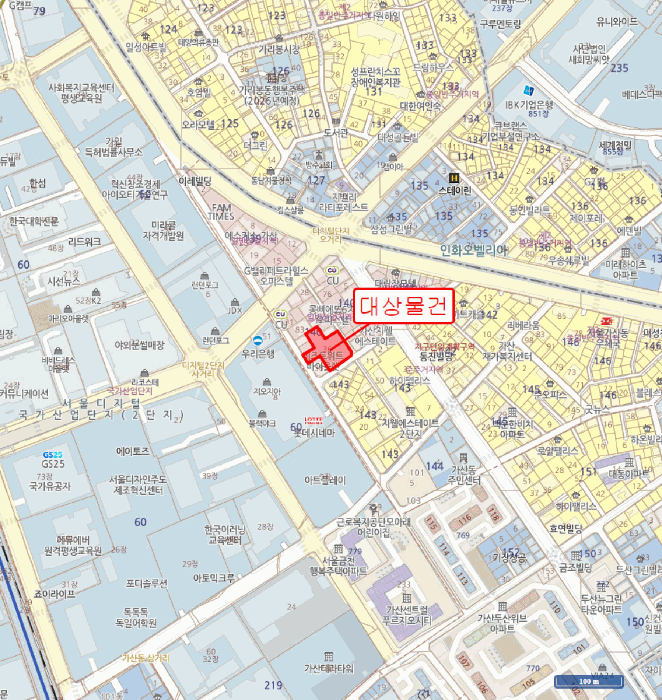 서울 금천구 가산동 상가,오피스텔,근린시설 경매 물건 사진 3 · 2025타경12366