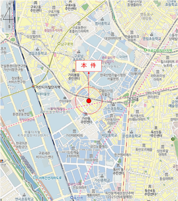 서울 금천구 가산동 오피스텔 경매 물건 사진 4 · 2025타경12495