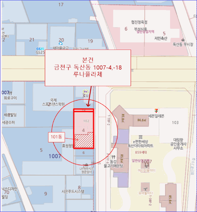 서울 금천구 독산동 오피스텔 경매 물건 사진 3 · 2025타경13020