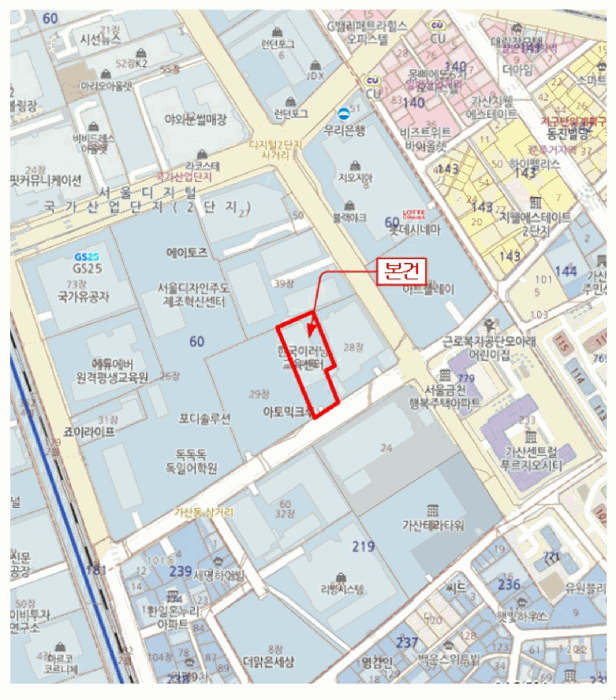 서울 금천구 가산동 공장/지식산업센터 경매 물건 사진 2 · 2025타경13568