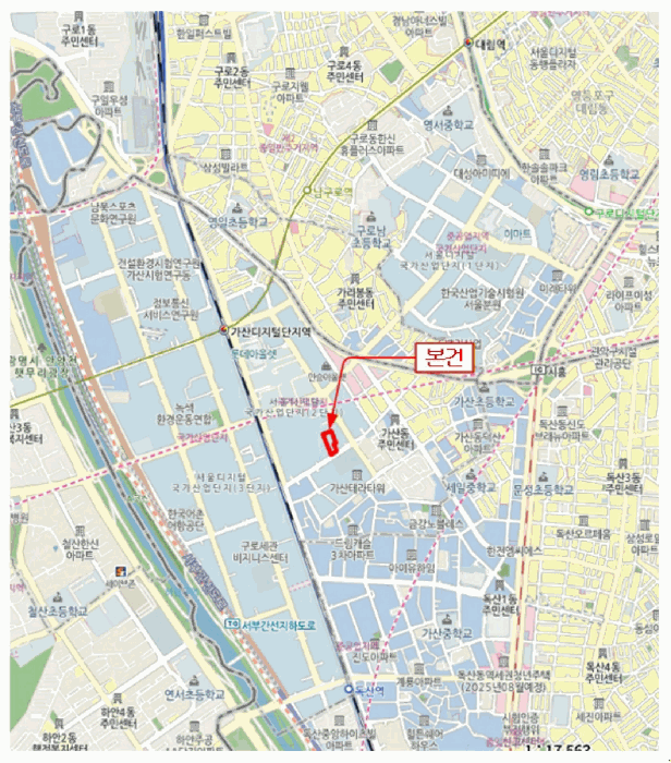 서울 금천구 가산동 공장/지식산업센터 경매 물건 사진 3 · 2025타경13568