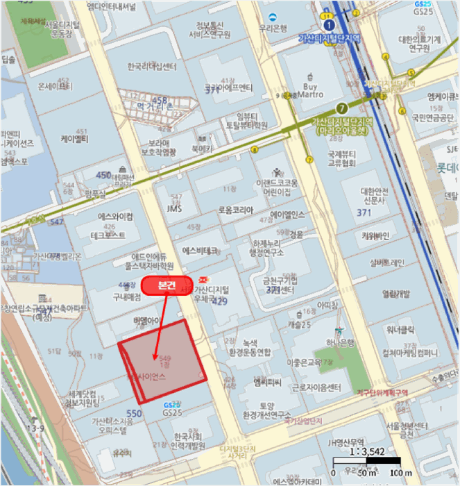 서울 금천구 가산동 업무시설 경매 물건 사진 3 · 2025타경750