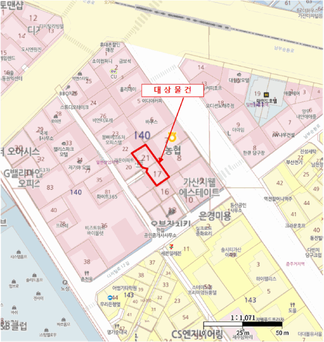 서울 금천구 가산동 오피스텔 경매 물건 사진