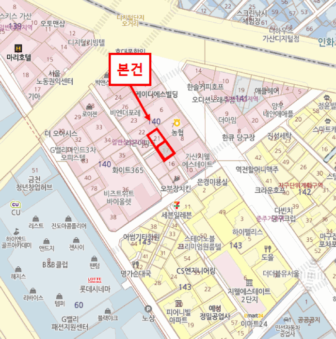 서울 금천구 가산동 오피스텔 경매 물건 사진