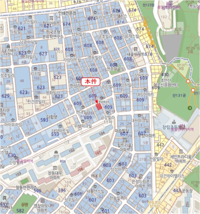 서울 도봉구 창동 다세대주택 경매 물건 사진