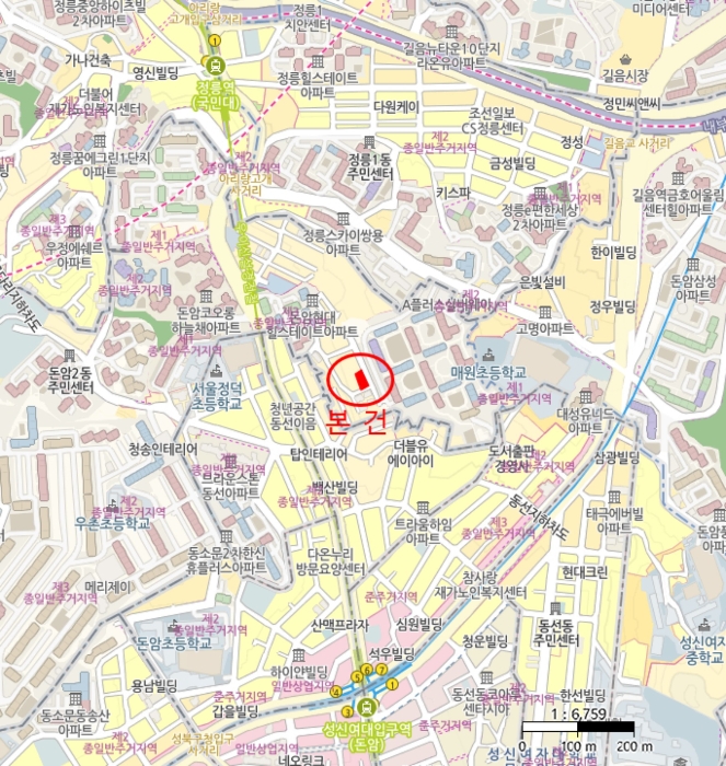 서울 성북구 돈암동 연립주택,다세대,빌라 경매 물건 사진 3 · 2024타경118245