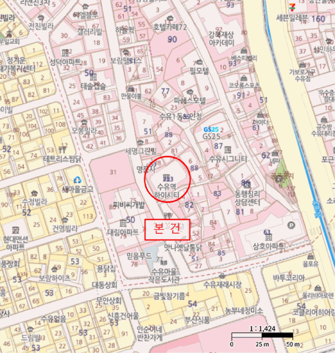 서울 강북구 수유동 상가,오피스텔,근린시설 경매 물건 사진 3 · 2025타경13388