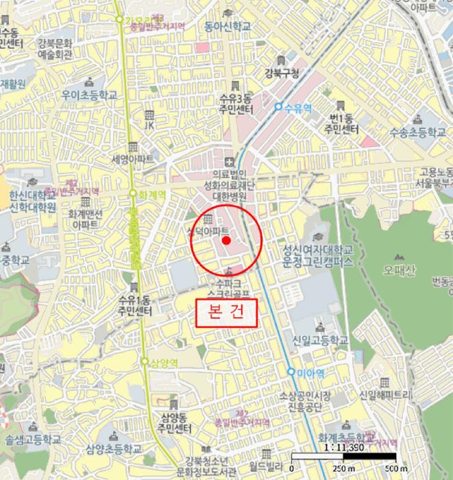 서울 강북구 수유동 상가,오피스텔,근린시설 경매 물건 사진 4 · 2025타경13388