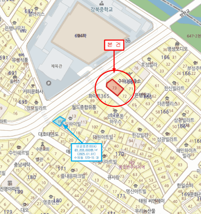 서울 강북구 수유동 상가,오피스텔,근린시설 경매 물건 사진 3 · 2025타경13447