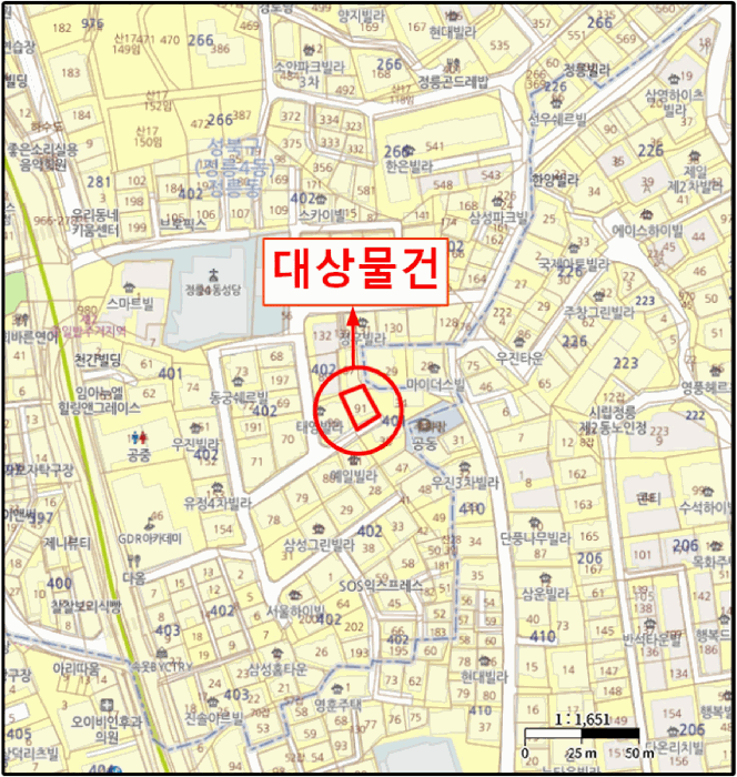 서울 성북구 정릉동 상가,오피스텔,근린시설 경매 물건 사진 5 · 2025타경13542
