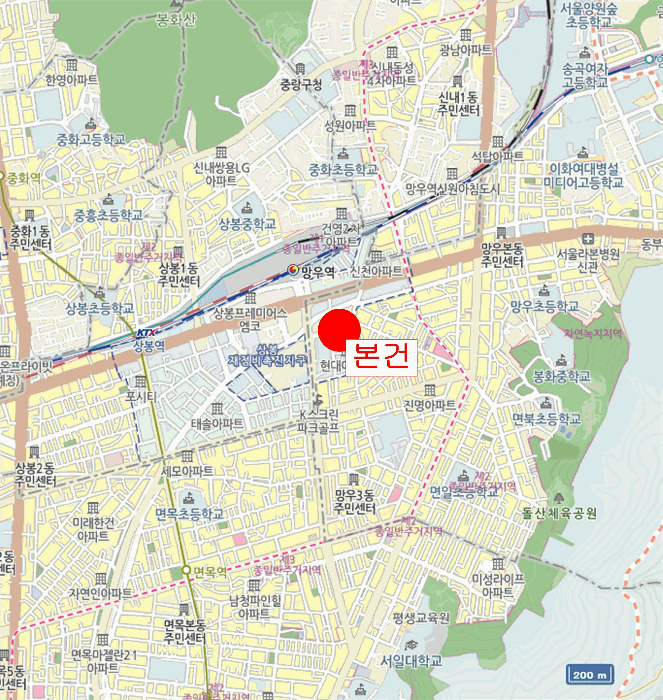 서울 중랑구 망우동 상가,오피스텔,근린시설 경매 물건 사진 3 · 2025타경13918