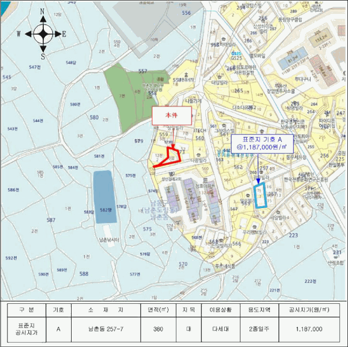 인천 남동구 남촌동 대지 경매 물건 사진 4 · 2024타경17160