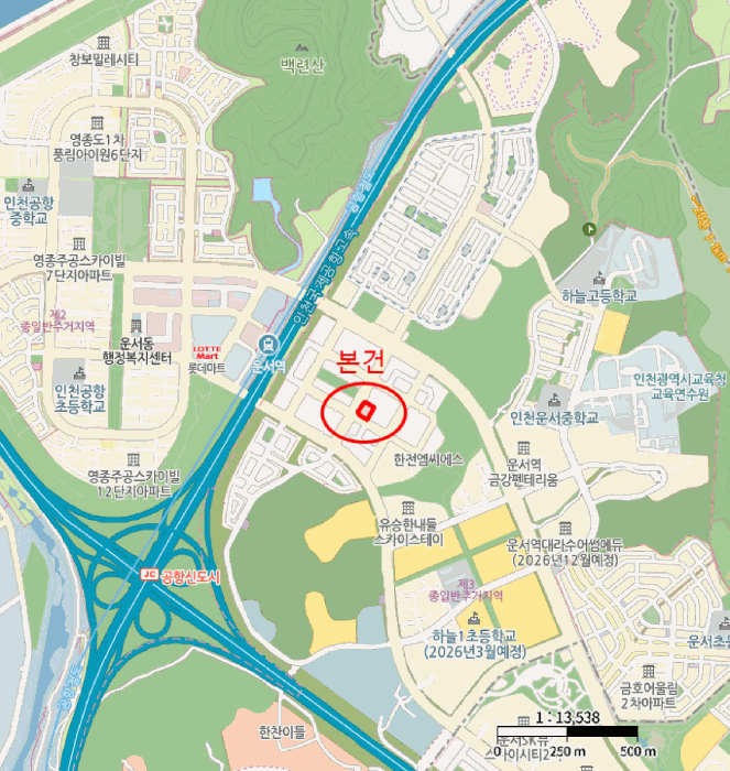 인천 중구 운서동 상가,오피스텔,근린시설 경매 물건 사진 3 · 2025타경1564