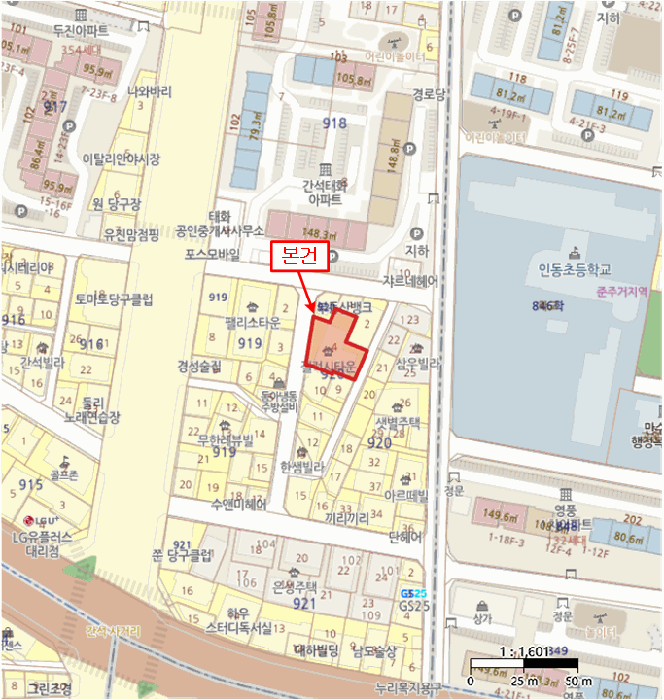 인천 남동구 간석동 상가,오피스텔,근린시설 경매 물건 사진 3 · 2025타경509152