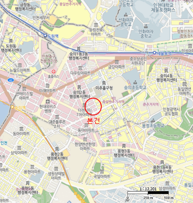 인천 미추홀구 숭의동 연립주택,다세대,빌라 경매 물건 사진 3 · 2025타경512080