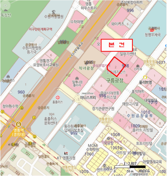경기 수원시 영통구 영통동 상가,오피스텔,근린시설 경매 물건 사진 2 · 2025타경1417