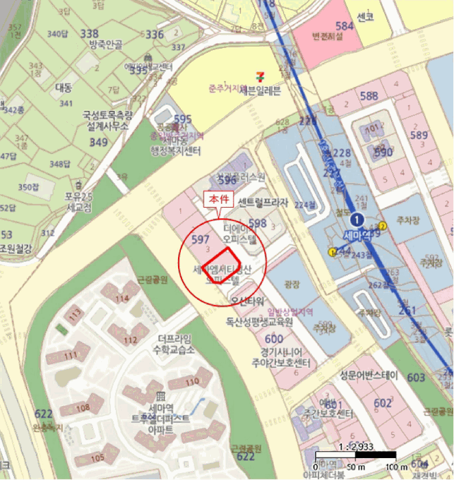 경기 오산시 세교동 세마엠시티 오피스텔 경매 물건 사진