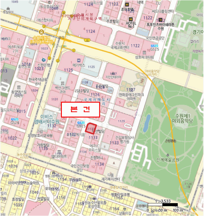 경기 수원시 팔달구 인계동 상가,오피스텔,근린시설 경매 물건 사진 3 · 2025타경55109