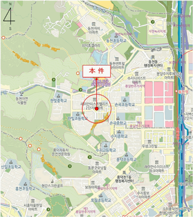 경기 용인시 수지구 동천동 대지 경매 물건 사진 3 · 2025타경55211