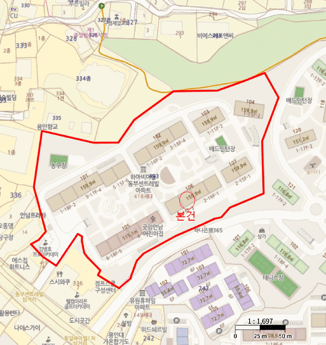 경기 용인시 기흥구 언남동 아파트 경매 물건 사진 6 · 2025타경56882