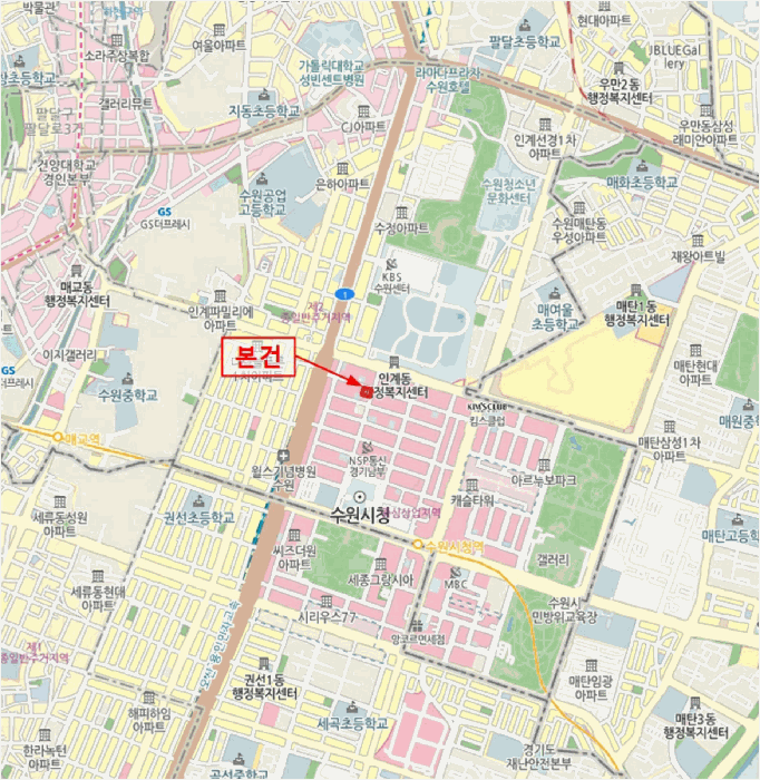 경기 수원시 팔달구 인계동 연립주택,다세대,빌라 경매 물건 사진 2 · 2025타경58059