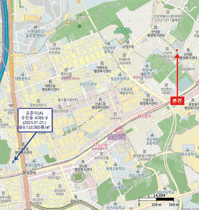 경기 성남시 수정구 단대동 상가,오피스텔,근린시설 경매 물건 사진 4 · 2025타경52892