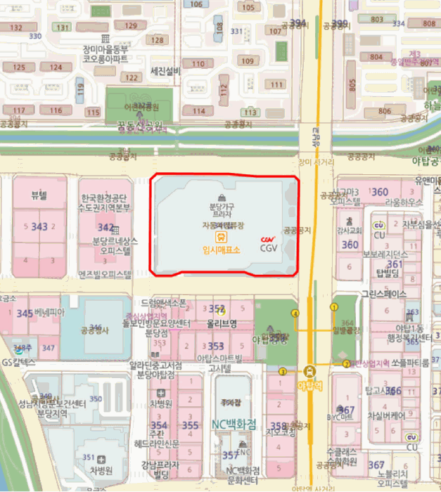 경기 성남시 분당구 야탑동 상가,오피스텔,근린시설 경매 물건 사진 2 · 2025타경53035