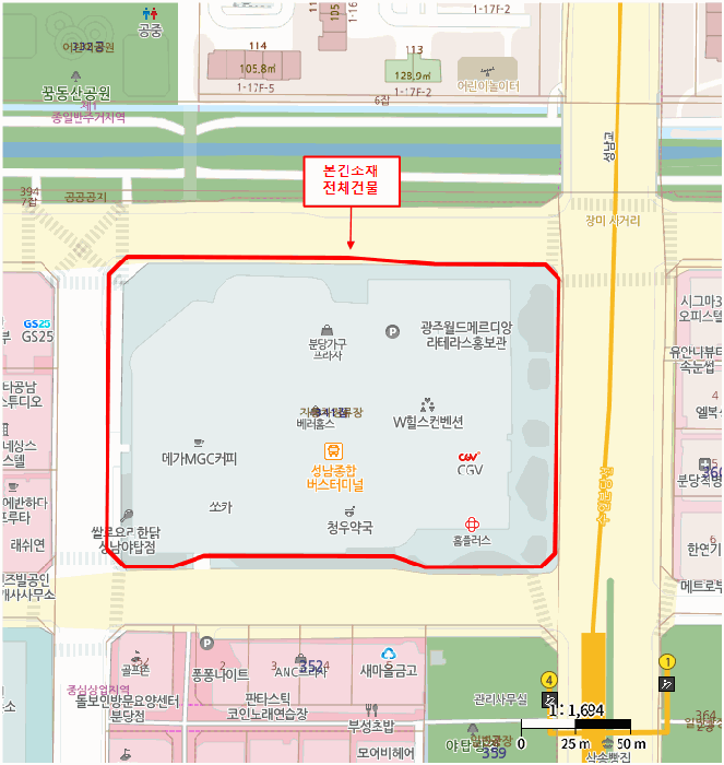 경기 성남시 분당구 야탑동 상가,오피스텔,근린시설 경매 물건 사진 4 · 2025타경53137