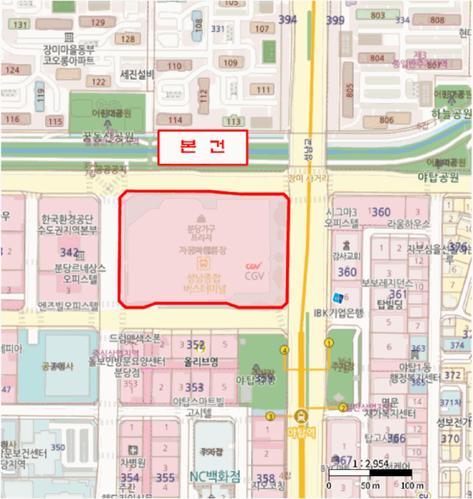 경기 성남시 분당구 야탑동 상가,오피스텔,근린시설 경매 물건 사진 5 · 2025타경53442