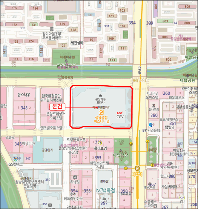 경기 성남시 분당구 야탑동 상가,오피스텔,근린시설 경매 물건 사진 5 · 2025타경53672
