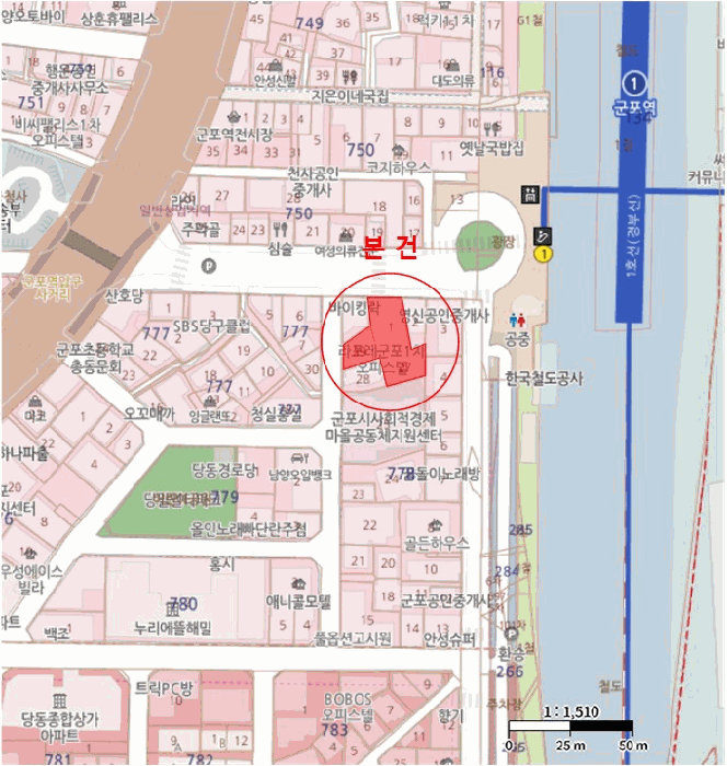 경기 군포시 당동 상가,오피스텔,근린시설 경매 물건 사진 5 · 2024타경107185