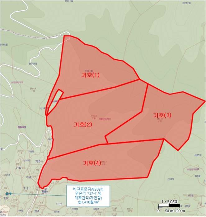 강원 평창군 봉평면 임야 경매 물건 사진 4 · 2024타경33229