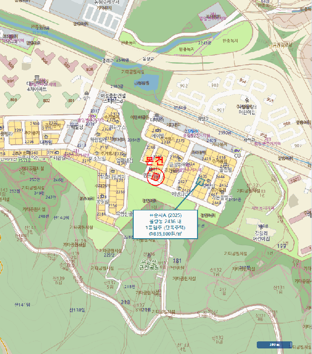 충북 청주시 청원구 율량동 단독주택다가구 경매 물건 사진 4 · 2025타경2081