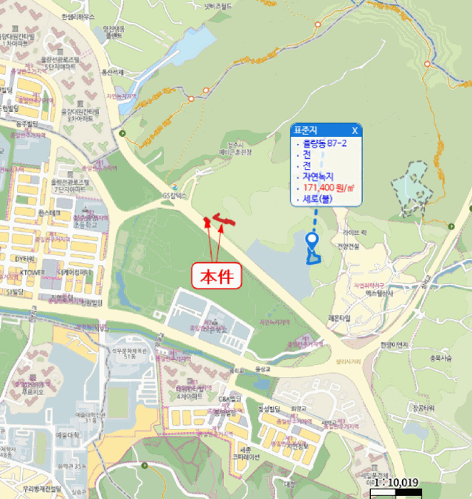 충북 청주시 청원구 율량동 임야 경매 물건 사진 3 · 2025타경51695