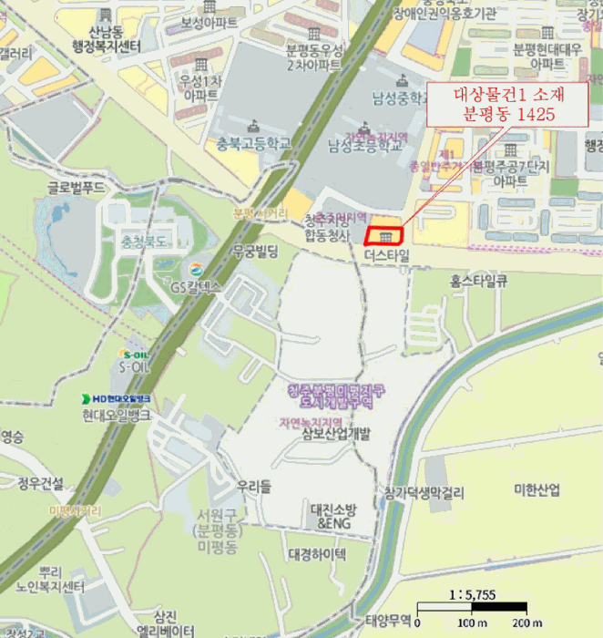 충북 청주시 서원구 분평동 오피스텔 경매 물건 사진 3 · 2025타경51805