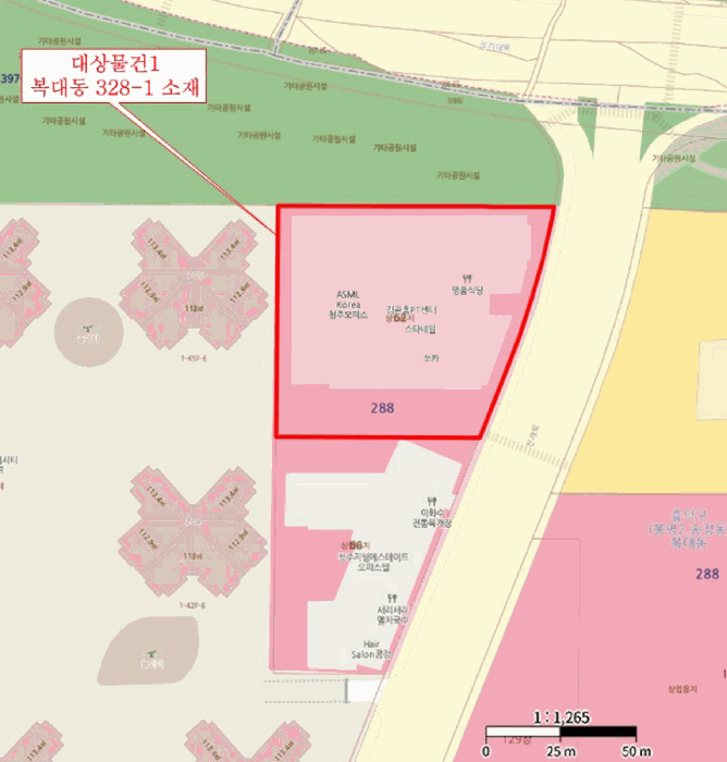 충북 청주시 흥덕구 복대동 오피스텔 경매 물건 사진 3 · 2025타경51906